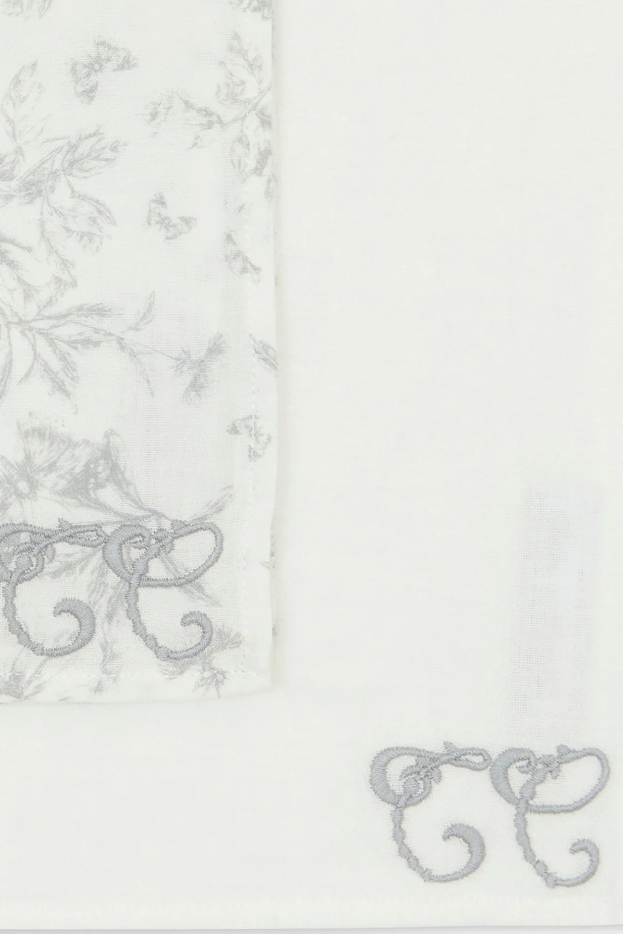 Tartine et Chocolat Set de 2 Langes Imprimé inspiration Toile de Jouy gris| Toile De Jouy Gris|Bavoirs - Accessoires De Repas