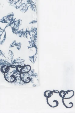 Tartine et Chocolat Set de 2 Langes Imprimé inspiration Toile de Jouy bleu| Toile De Jouy Bleu|Bavoirs - Accessoires De Repas