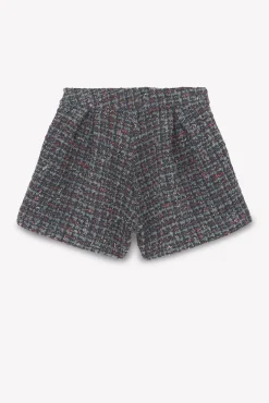 Tartine et Chocolat Short Gris foncé tweed|Enfant Shorts - Jupes