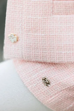 Tartine et Chocolat Short Rose poudré tweed|Enfant Shorts - Jupes