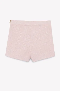 Tartine et Chocolat Short Rose poudré tweed|Enfant Shorts - Jupes