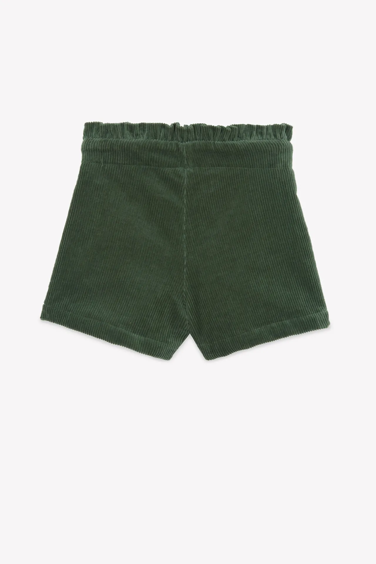 Tartine et Chocolat Short Vert de gris velours|Enfant Shorts - Jupes