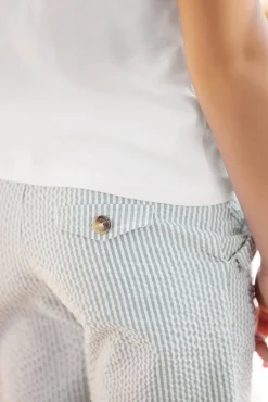 Tartine et Chocolat Short Emeraude rayures|Enfant Pantalons - Shorts
