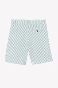 Tartine et Chocolat Short Emeraude rayures|Enfant Pantalons - Shorts