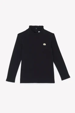 Tartine et Chocolat Sous-pull Noir écusson hérisson|Enfant T-Shirts - Blouses