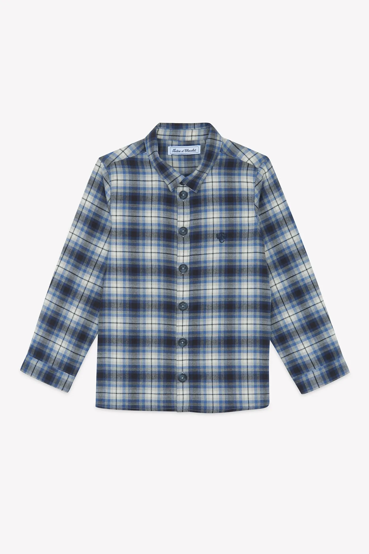 Tartine et Chocolat Surchemise Gris moyen flanelle|Enfant Chemises