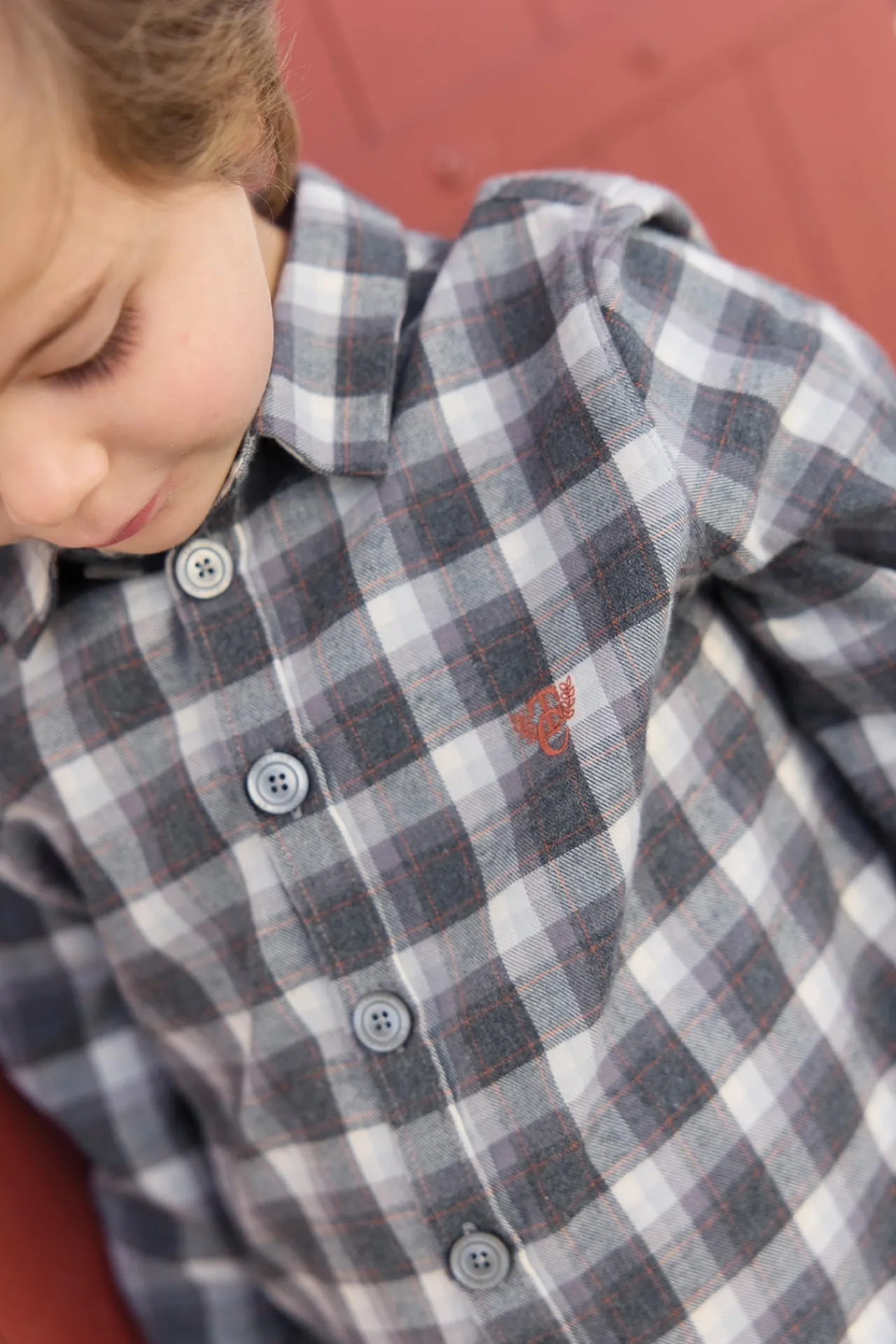 Tartine et Chocolat Surchemise Gris moyen chiné carreaux|Enfant Chemises