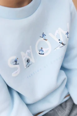 Tartine et Chocolat Sweat Bleu glacier snow|Enfant Pulls - Gilets - Sweats