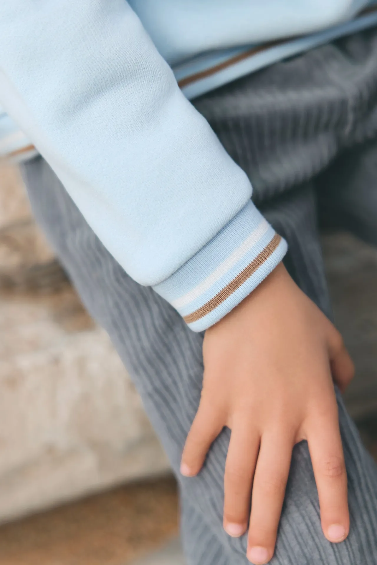 Tartine et Chocolat Sweat Bleu glacier snow|Enfant Pulls - Gilets - Sweats