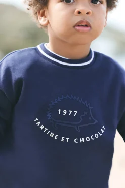 Tartine et Chocolat Sweat Marine hérisson| Pulls - Gilets - Sweats