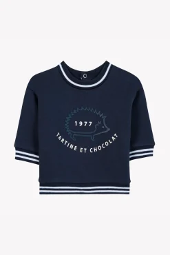 Tartine et Chocolat Sweat Marine hérisson| Pulls - Gilets - Sweats