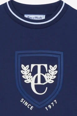 Tartine et Chocolat Sweat Marine écusson TC|Enfant Pulls - Gilets - Sweats