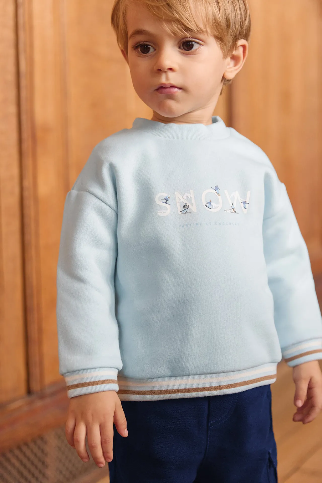 Tartine et Chocolat Sweat Bleu glacier snow| Pulls - Gilets - Sweats