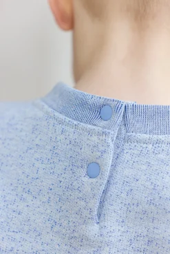 Tartine et Chocolat Sweat Bleu grisé illustration robot| Pulls - Gilets - Sweats