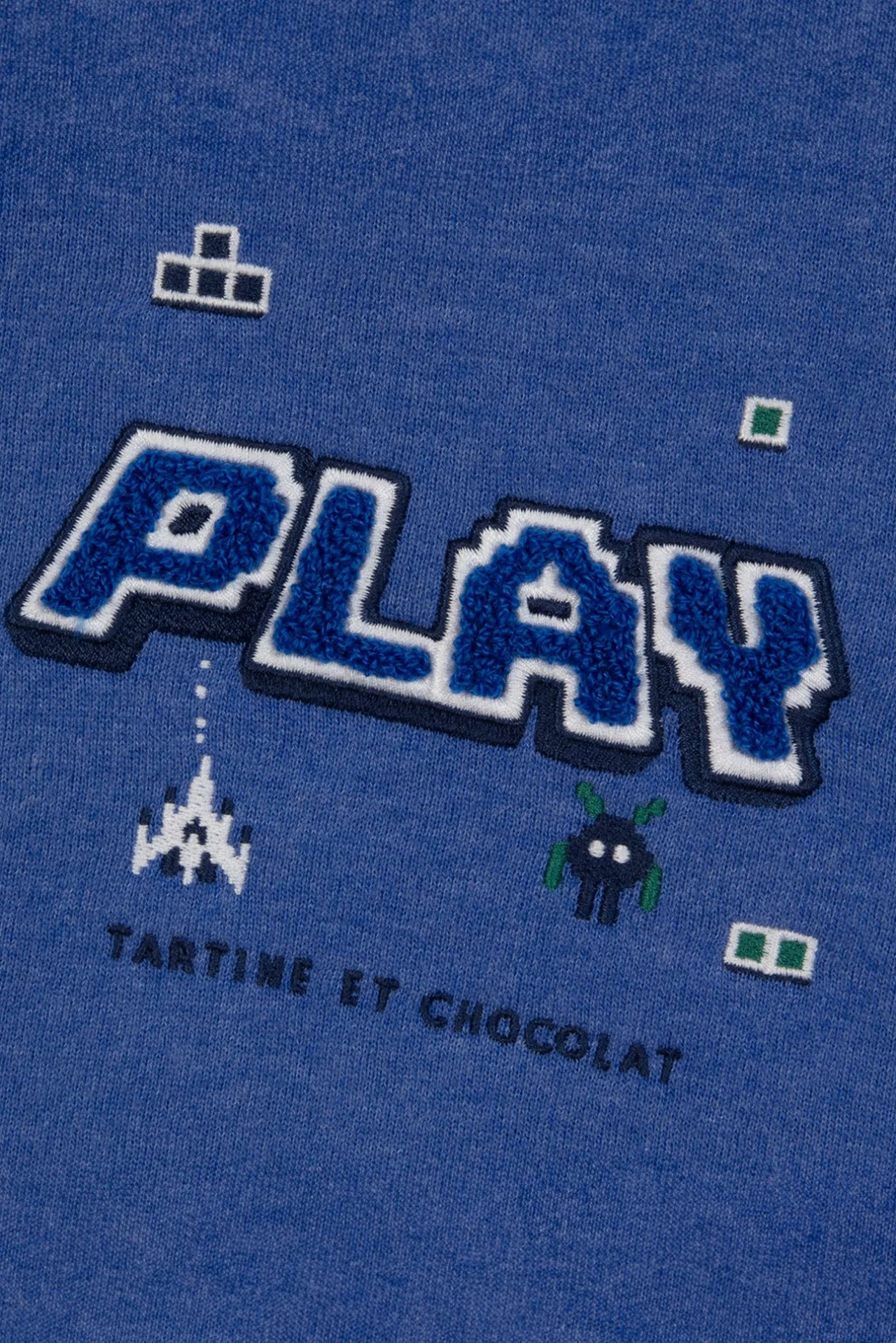 Tartine et Chocolat Sweat Bleu électrique play| Pulls - Gilets - Sweats