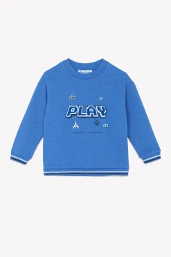 Tartine et Chocolat Sweat Bleu électrique play|Enfant Pulls - Gilets - Sweats