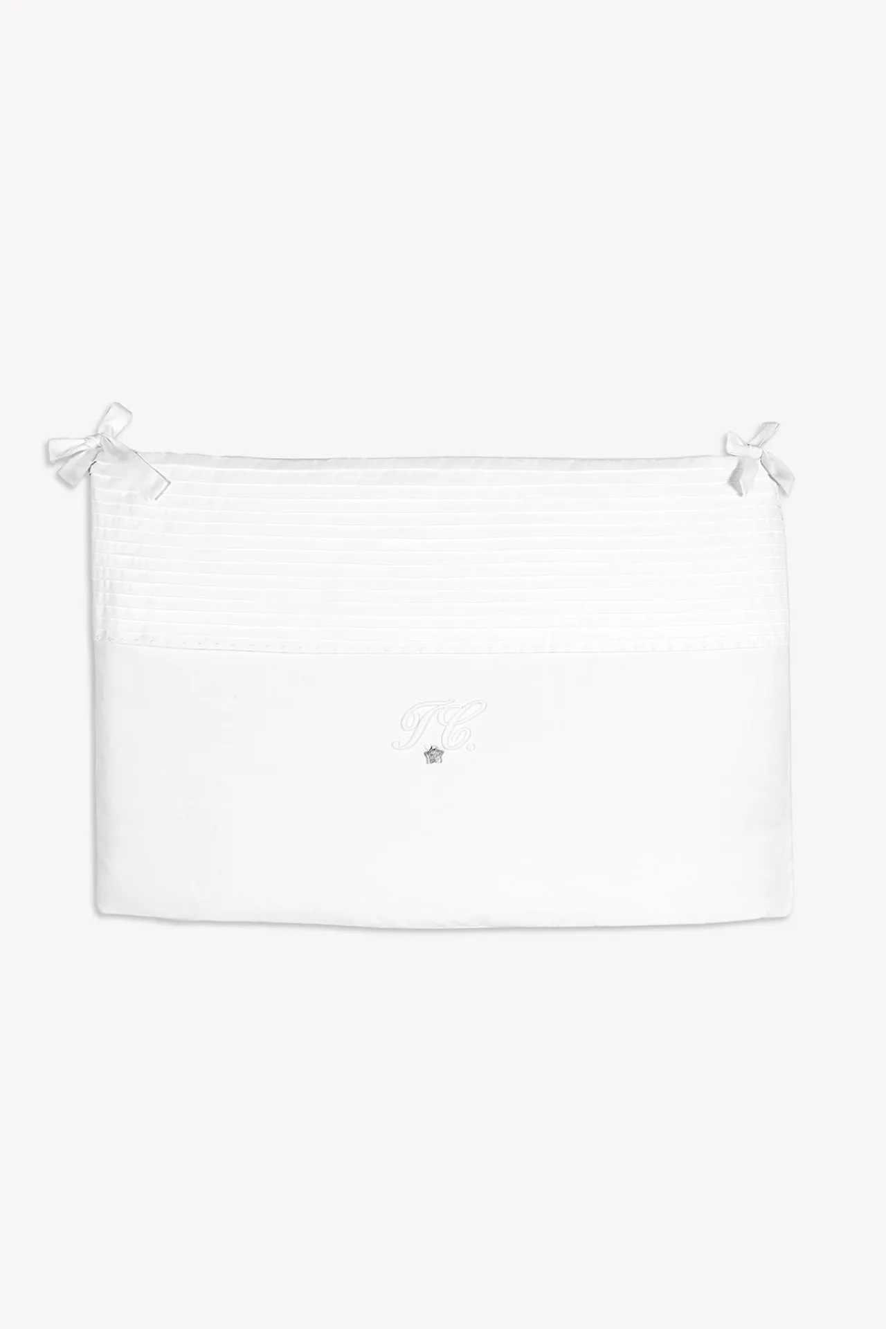 Tartine et Chocolat Tour de lit Monogramme blanc| Monogramme|Gigoteuses - Linges De Lit