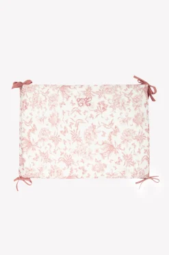 Tartine et Chocolat Tour de lit Imprimé inspiration Toile de Jouy rose| Toile De Jouy Rose|Gigoteuses - Linges De Lit