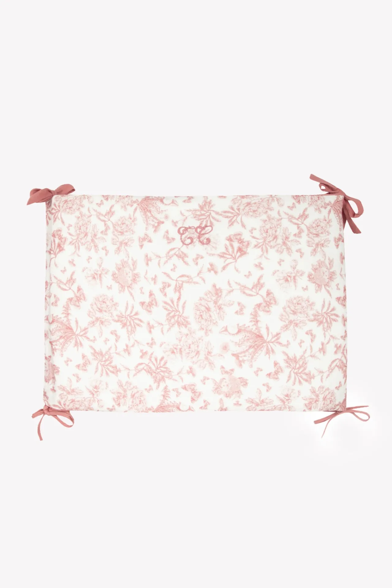 Tartine et Chocolat Tour de lit Imprimé inspiration Toile de Jouy rose| Toile De Jouy Rose|Gigoteuses - Linges De Lit