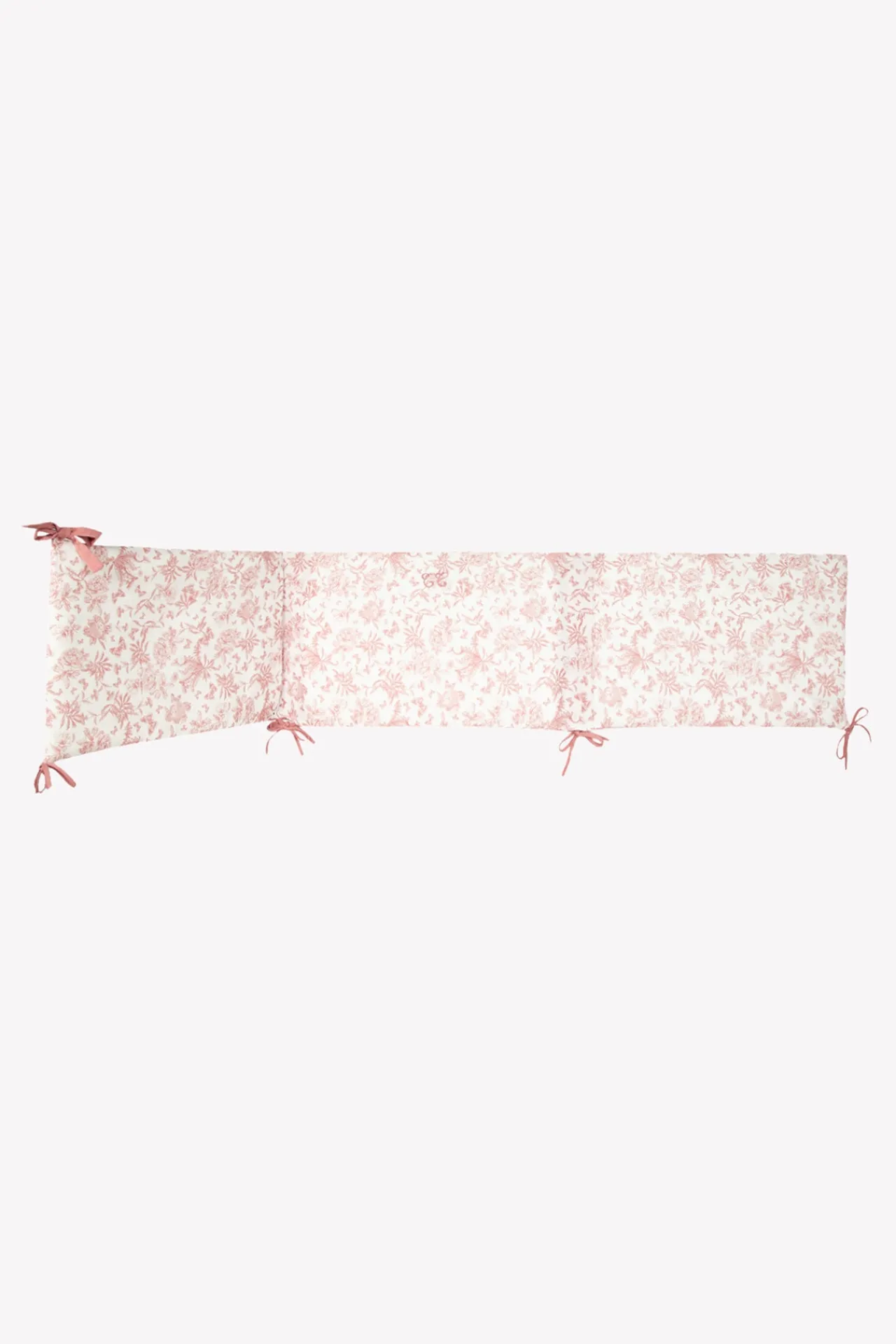 Tartine et Chocolat Tour de lit Imprimé inspiration Toile de Jouy rose| Toile De Jouy Rose|Gigoteuses - Linges De Lit
