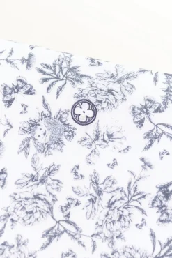 Tartine et Chocolat Tour de lit Toile de Jouy Abbaye des Vaux de Cernay x| Toile De Jouy Bleu
