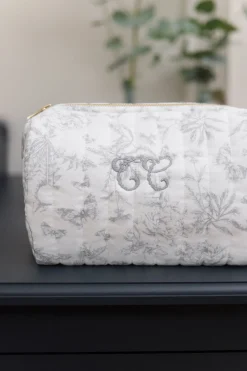 Tartine et Chocolat Trousse de toilette Imprimé inspiration toile de jouy gris| Toile De Jouy Gris|Linges - Accessoires De Bain