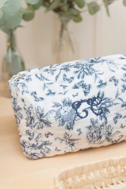 Tartine et Chocolat Trousse de toilette Imprimé inspiration toile de jouy bleu| Toile De Jouy Bleu|Linges - Accessoires De Bain