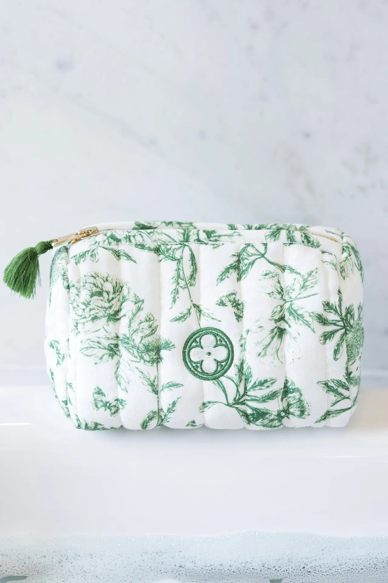 Tartine et Chocolat Trousse de toilette Abbaye des Vaux de Cernay x| Toile De Jouy Vert