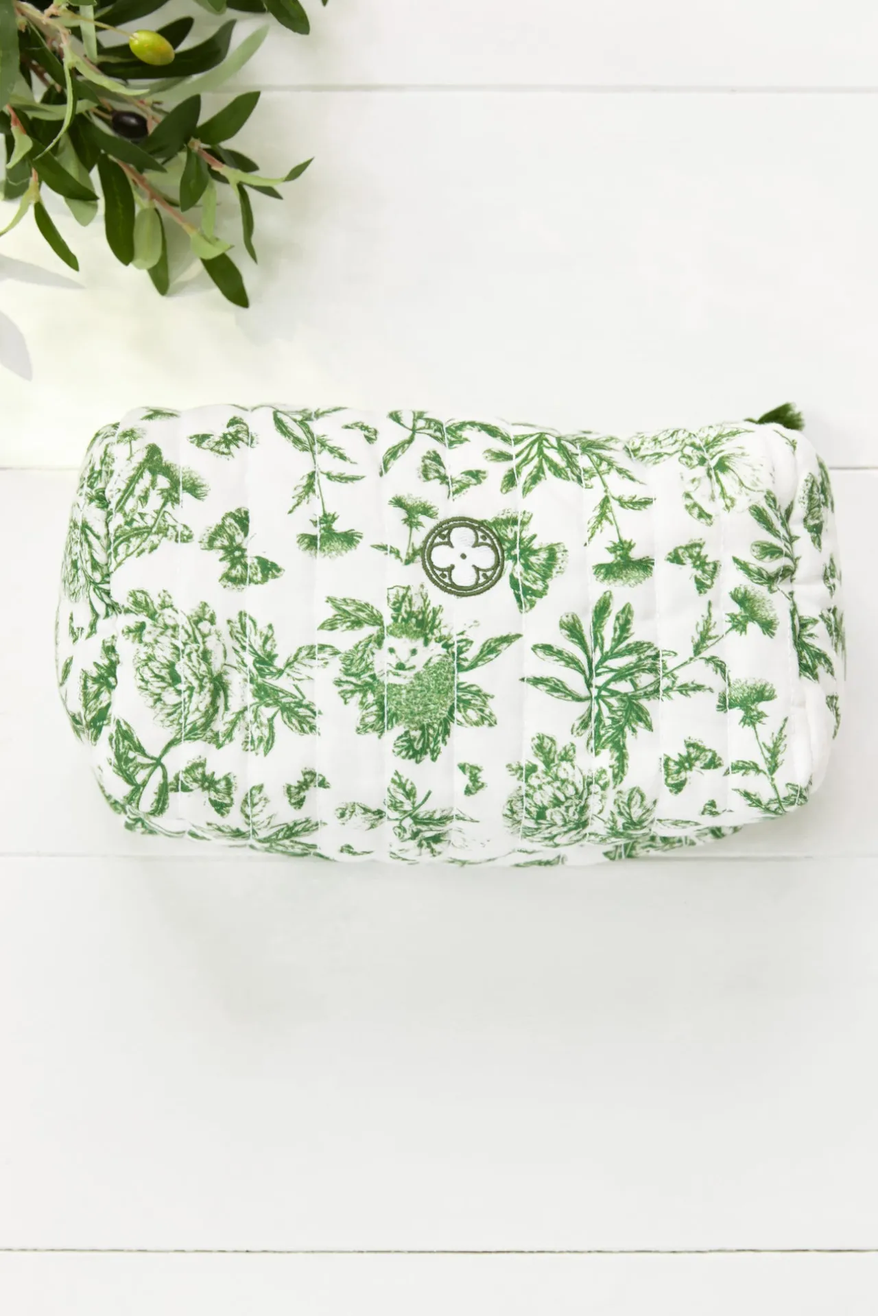 Tartine et Chocolat Trousse de toilette Abbaye des Vaux de Cernay x| Toile De Jouy Vert