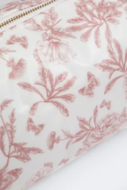 Tartine et Chocolat Trousse de toilette toile enduite Imprimé inspiration Toile de Jouy rose| Toile De Jouy Rose|Linges - Accessoires De Bain