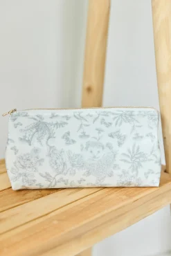Tartine et Chocolat Trousse de toilette toile enduite Imprimé inspiration Toile de Jouy gris| Toile De Jouy Gris|Linges - Accessoires De Bain