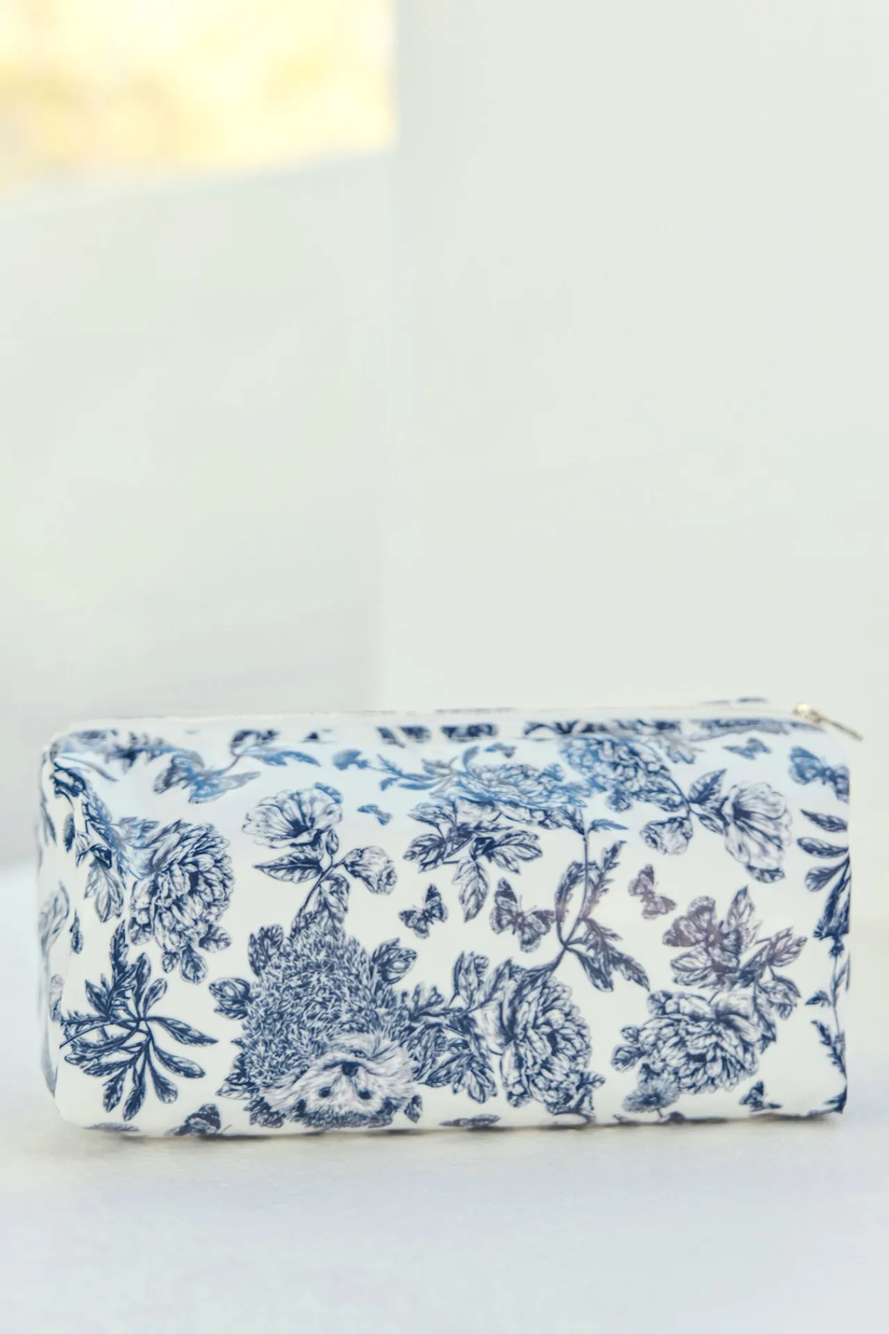 Tartine et Chocolat Trousse de toilette toile enduite Imprimé inspiration Toile de Jouy bleu| Toile De Jouy Bleu|Linges - Accessoires De Bain