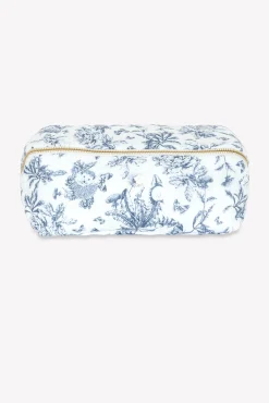 Tartine et Chocolat Trousse zippée Imprimé inspiration Toile de Jouy bleu| Toile De Jouy Bleu|Linges - Accessoires De Bain