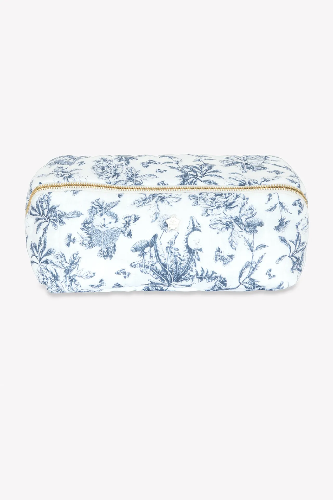 Tartine et Chocolat Trousse zippée Imprimé inspiration Toile de Jouy bleu| Toile De Jouy Bleu|Linges - Accessoires De Bain