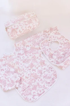 Tartine et Chocolat Trousse zippée Imprimé inspiration Toile de Jouy rose| Toile De Jouy Rose|Linges - Accessoires De Bain