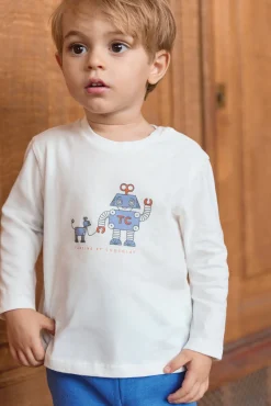 Tartine et Chocolat T-shirt Rouille illustration petit robot| T-Shirts - Polos