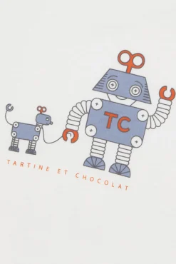 Tartine et Chocolat T-shirt Rouille illustration petit robot| T-Shirts - Polos