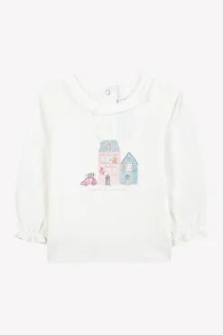 Tartine et Chocolat T-shirt Prune illustration maison de campagne| T-Shirts - Blouses