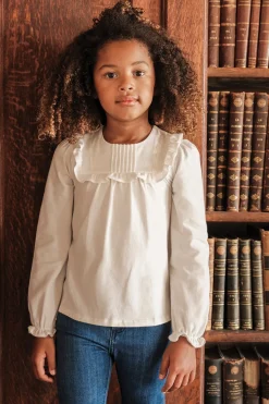 Tartine et Chocolat T-shirt Ecru volanté|Enfant T-Shirts - Blouses