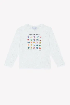 Tartine et Chocolat T-shirt Bleu électrique illustration créatures|Enfant T-Shirts - Polos