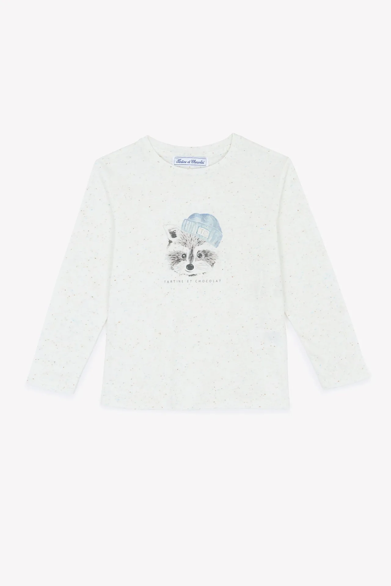 Tartine et Chocolat T-shirt Ecru illustration raton laveur|Enfant T-Shirts - Polos