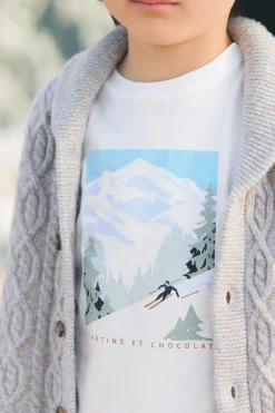 Tartine et Chocolat T-shirt Ecru illustration douceur alpine|Enfant T-Shirts - Polos