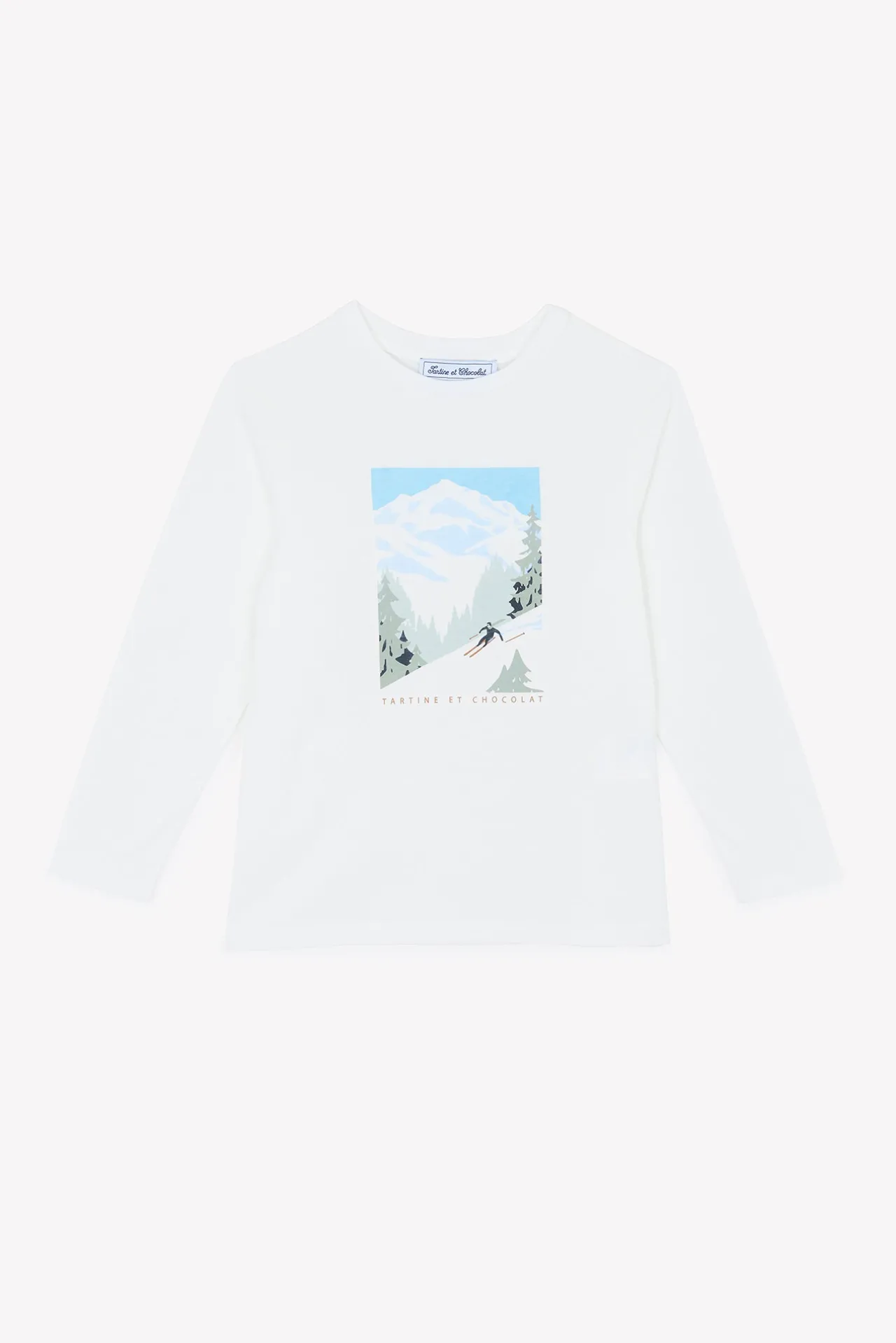 Tartine et Chocolat T-shirt Ecru illustration douceur alpine|Enfant T-Shirts - Polos