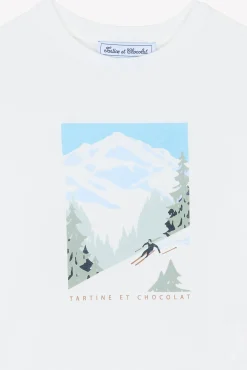 Tartine et Chocolat T-shirt Ecru illustration douceur alpine|Enfant T-Shirts - Polos