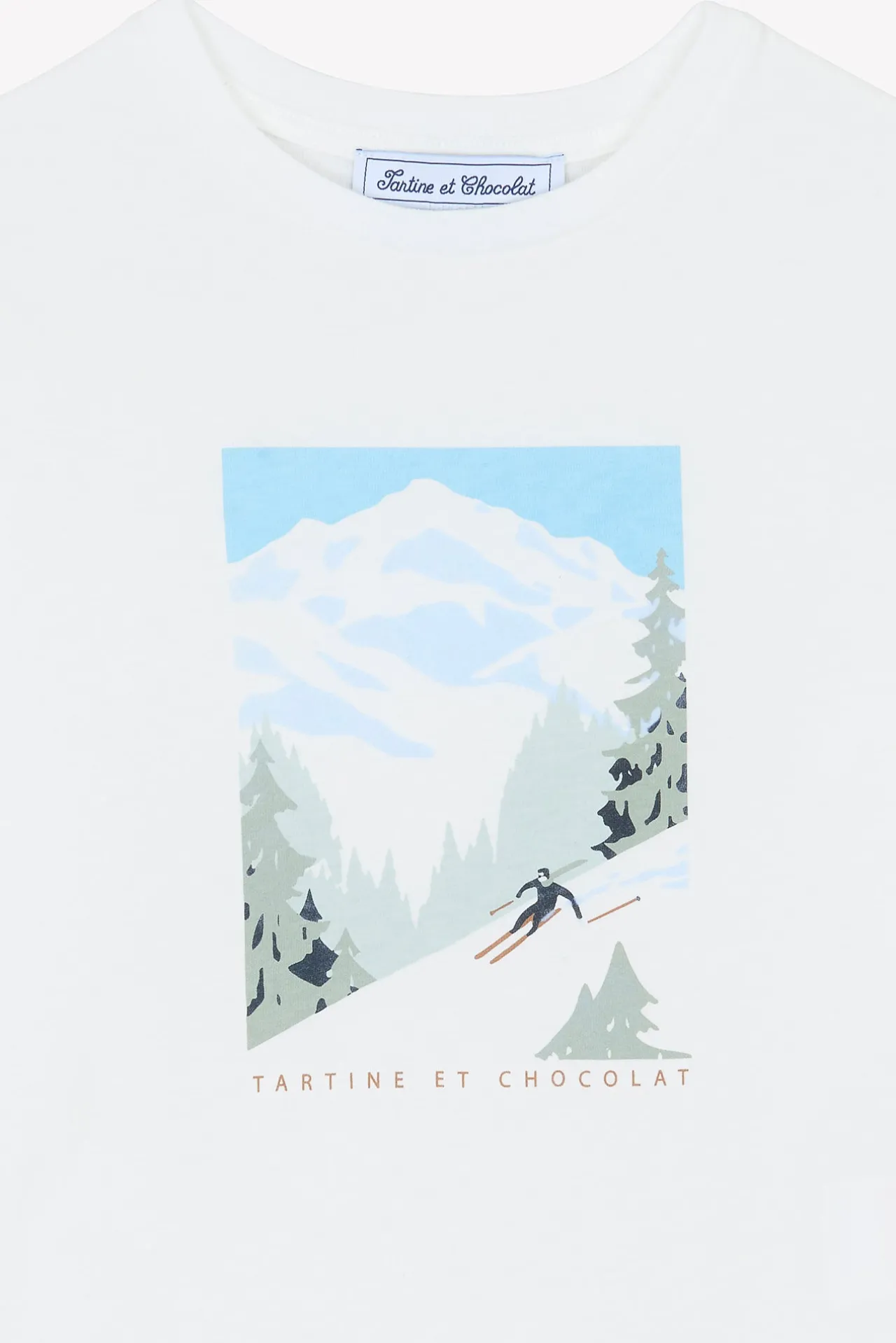 Tartine et Chocolat T-shirt Ecru illustration douceur alpine|Enfant T-Shirts - Polos