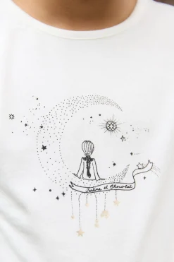Tartine et Chocolat T-shirt Ecru illustration rêves étoilés|Enfant T-Shirts - Blouses