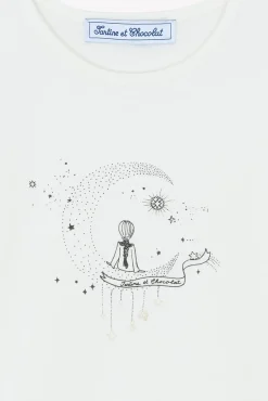 Tartine et Chocolat T-shirt Ecru illustration rêves étoilés|Enfant T-Shirts - Blouses