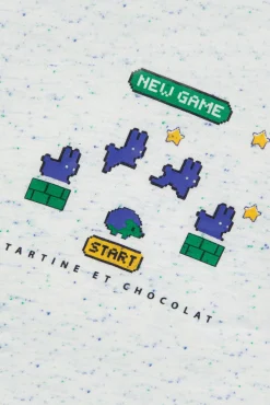 Tartine et Chocolat T-shirt Bleu électrique illustration new game| T-Shirts - Polos