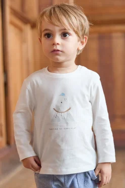 Tartine et Chocolat T-shirt Ecru illustration yeti| T-Shirts - Polos