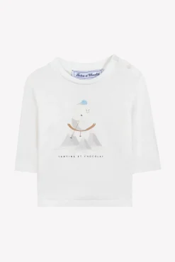 Tartine et Chocolat T-shirt Ecru illustration yeti| T-Shirts - Polos